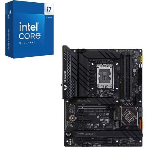セット商品（intel + ASUS） Core i7-14700K + ASUS TUF GAMING Z790-PLUS WIFI D4 セット 【PCIe 5.0対応】