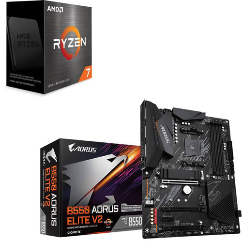 AMD Ryzen 7 5700X + GIGABYTE B550 AORUS ELITE V2 セット