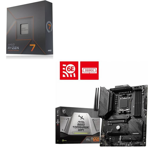 セット商品（AMD + MSI） AMD Ryzen7 7700X + MSI MAG B650 TOMAHAWK WIFI セット 【PCIe 4.0対応】