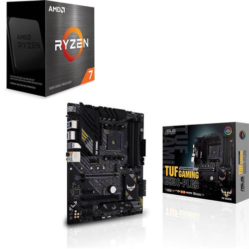 セット商品（AMD + ASUS） AMD Ryzen 7 5700X + ASUS TUF GAMING B550-PLUS セット