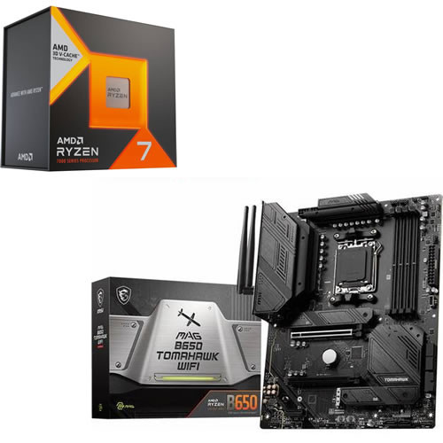 AMD Ryzen7 7800X3D + MSI MAG B650 TOMAHAWK WIFI セット 【PCIe 4.0対応】