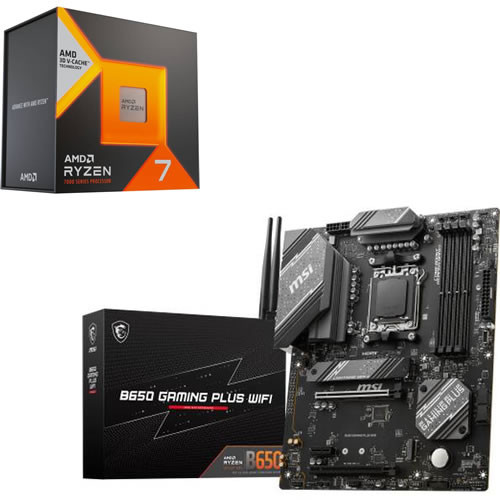 セット商品（AMD + MSI） AMD Ryzen7 7800X3D + MSI B650 GAMING PLUS 