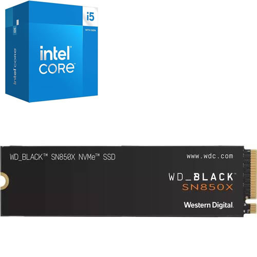 WD SSD WDS100T2X0E + Intel CPU Core i5-14500 セット
