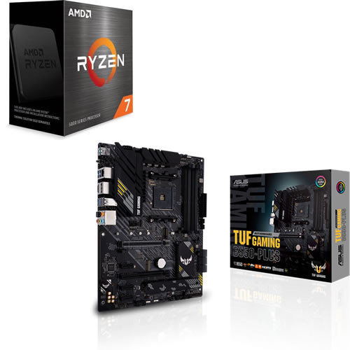 AMD Ryzen 7 5700X + ASUS TUF GAMING B550-PLUS セット
