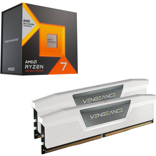 AMD Ryzen7 7800X3D + CORSAIR CMK32GX5M2E6000C36W セット