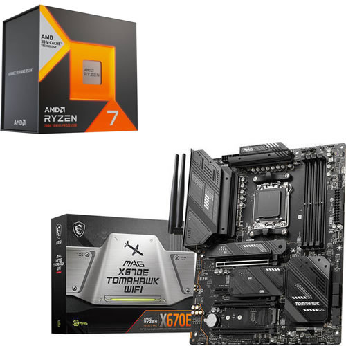 セット商品（AMD + MSI） AMD Ryzen7 7800X3D + MSI MAG X670E TOMAHAWK WIFI セット 【PCIe 5.0対応】