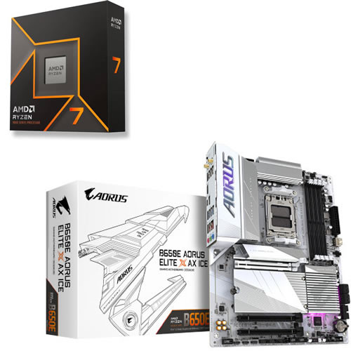 AMD Ryzen 7 9700X + GIGABYTE B650E AORUS ELITE X AX ICE セット