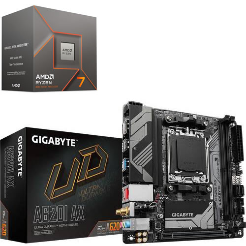 AMD Ryzen 7 8700F + GIGABYTE A620I AX セット