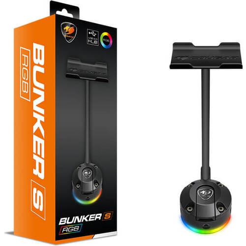 BUNKER S RGB　CGR-XXNB-HS1RGB 吸盤付き RGBイルミネーション ヘッドフォンスタンド ※ネットショップ限定特価