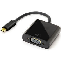 CCA-UCVGA USB Type-C to VGA 変換アダプタ 10cm FHD/60Hz対応