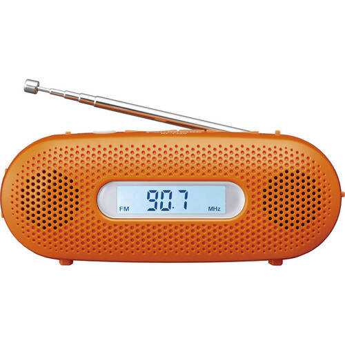 RF-TJ20-D [オレンジ] AM/FMワイド手回し充電ラジオ