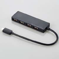 U2HC-A429BBK （ブラック） [USB2.0ハブ/4ポート/15cm/USB Cオス/バスパワー]