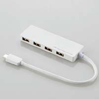 U2HC-A429BWH （ホワイト） [USB2.0ハブ/4ポート/15cm/USB Cオス/バスパワー]