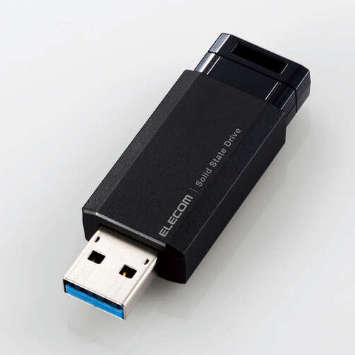 ESD-EPK0250GBK 外付けSSD ノック式 USB3.2(Gen2)対応 250GB ブラック