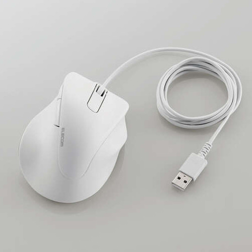 M-XGM30UBSKWH 静音 有線マウス EX-G 5ボタン Mサイズ ホワイト