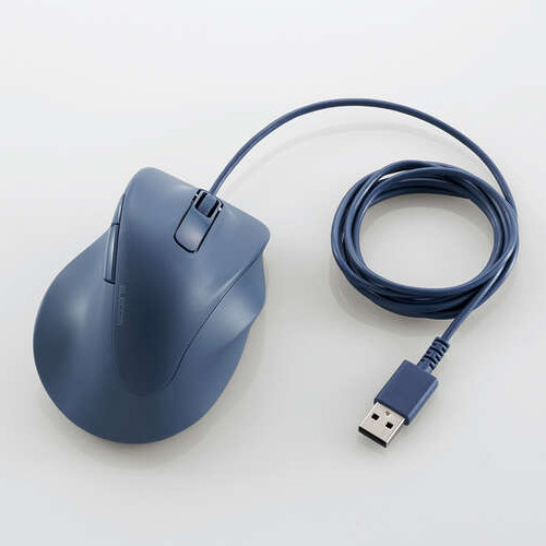 M-XGS30UBSKBU 静音 有線マウス EX-G 5ボタン Sサイズ ブルー