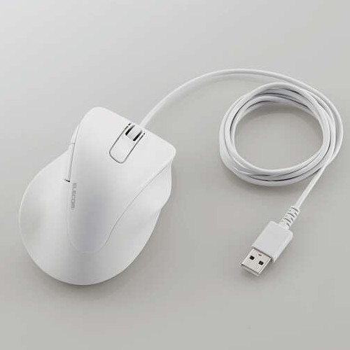 M-XGS30UBSKWH 静音 有線マウス EX-G 5ボタン Sサイズ ホワイト