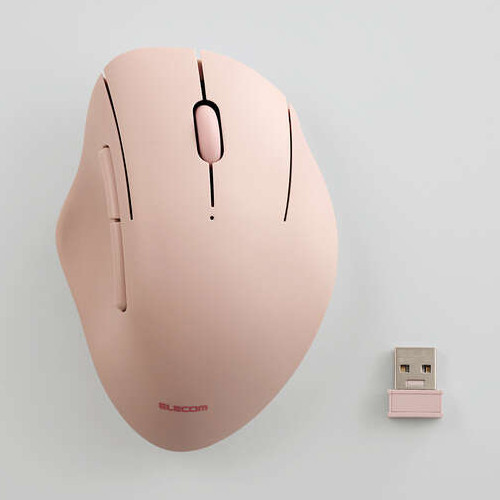 M-SH20DBSKPN [SHELLPHA] USB無線 マウス 5ボタン 抗菌静音 ピンク