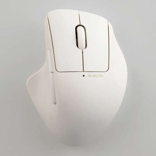 M-SH30BBSKWH [SHELLPHA] Bluetooth5.0 マウス 5ボタン チルト機能付き 抗菌静音 ホワイト