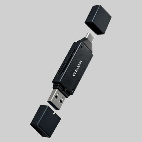 MR3C-D207BK メモリーカードリーダー／USB Type-C&USB-A両対応タイプ