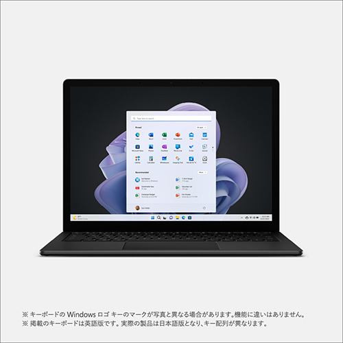 R1S-00045　Surface Laptop 5　[ 13.5型 / 2256×1504 タッチパネル / i5-1235U / RAM:8GB / SSD:512GB / Windows 11 Home / MS Office H&B / ブラック ]