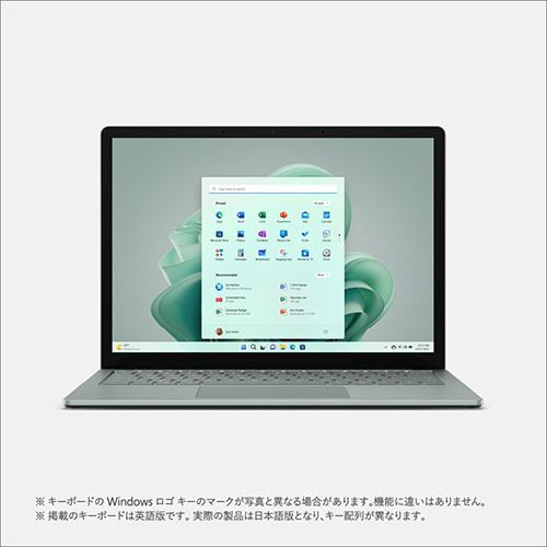 R1S-00061　Surface Laptop 5　[ 13.5型 / 2256×1504 タッチパネル / i5-1235U / RAM:8GB / SSD:512GB / Windows 11 Home / MS Office H&B / セージ ]