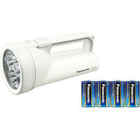 乾電池エボルタNEO付き ワイドパワーLED強力ライト BF-BS02K-W