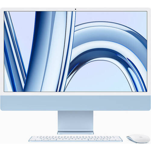 iMac 24 Retina 4.5K　MQRC3J/A　[ 24型 / 4480×2520 / Apple M3(8C/8G) / RAM:8GB / SSD:256GB / Mac OS / ブルー ]