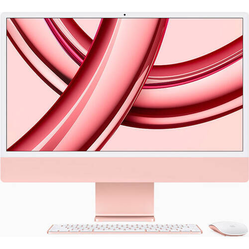 iMac 24 Retina 4.5K　MQRT3J/A　[ 24型 / 4480×2520 / Apple M3(8C/10G) / RAM:8GB / SSD:256GB / Mac OS / ピンク ]