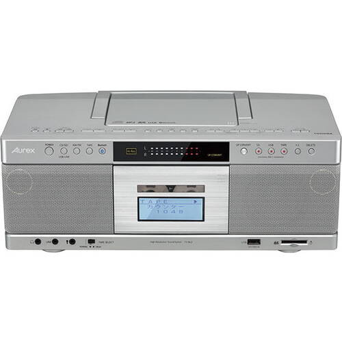 TOSHIBA 東芝 Aurex TY-AK2（S）シルバー ハイレゾ対応SD/USB/CDラジオ 
