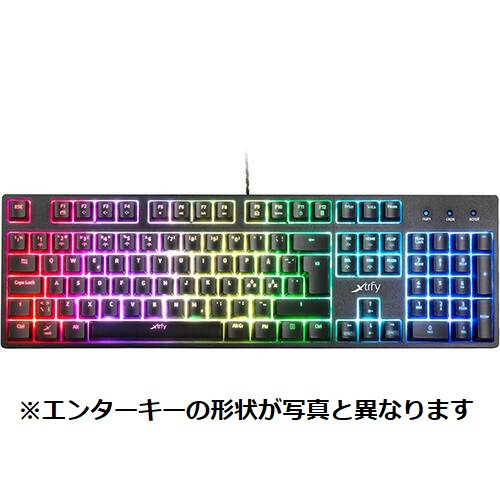 K3-RGB　XG-K3-RGB-US 有線 英語配列フルキー メンブレン ゲーミングキーボード