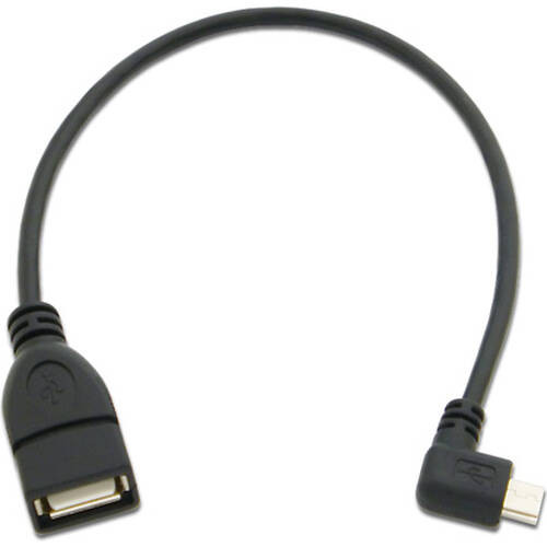 USBホストケーブル A - Micro-B 左L型  USB-134AH