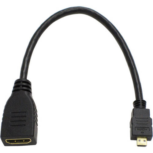 AMC-UHD HDMI-HDMIマイクロ変換アダプタ 15cm