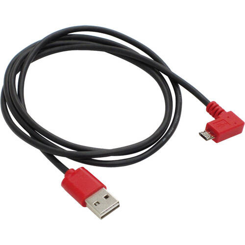 2.4A対応 USB充電ケーブル A - Micro-B L型 両端リバーシブル USB-146R 1m