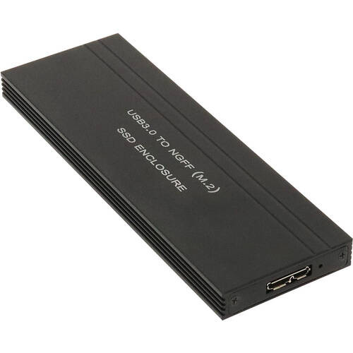 USB3.0接続 UASP対応 M.2 SATA SSDケース HDE-10