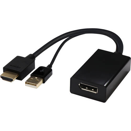 AMC-HDDP HDMI-DisplayPort変換アダプタ 25cm 4k/30Hz対応