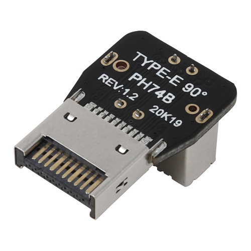 USB-028　フロントUSB Type-Cヘッダー変換アダプタ L型リバース