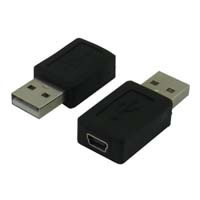 USB A(オス）→miniUSB(メス） USBA-M5BN