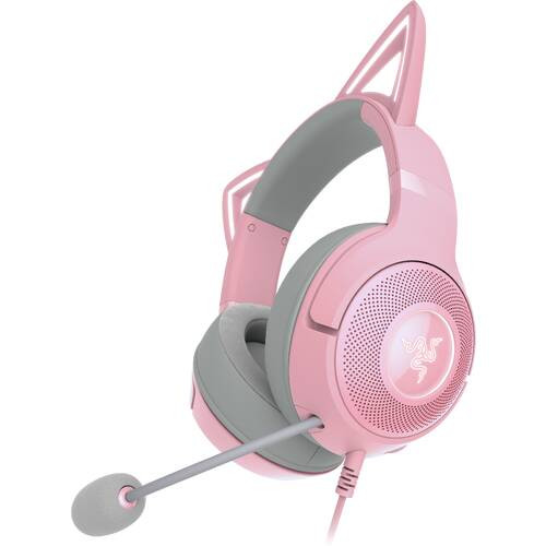 Kraken Kitty V2 (Quartz Pink) 有線USB ゲーミングヘッドセット ネコミミ 【日本正規代理店保証品】 RZ04-04730200-R3M1