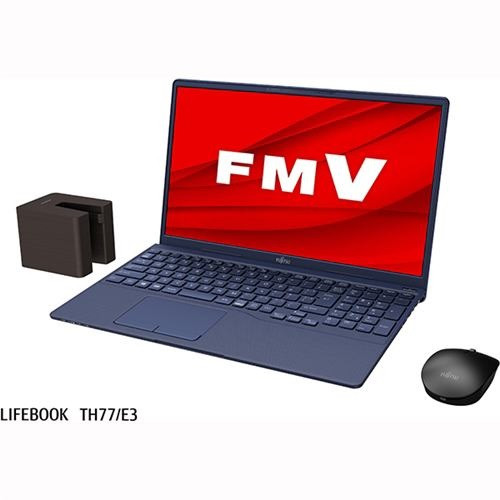 FMVT77E3L FMV LIFEBOOK TH　[ 15.6型 / フルHD / i7-1165G7 / RAM:8GB / SSD:512GB / Windows 10 Home / MS Office H&B / ワイヤレスマウス付属 / インディゴブルー ]