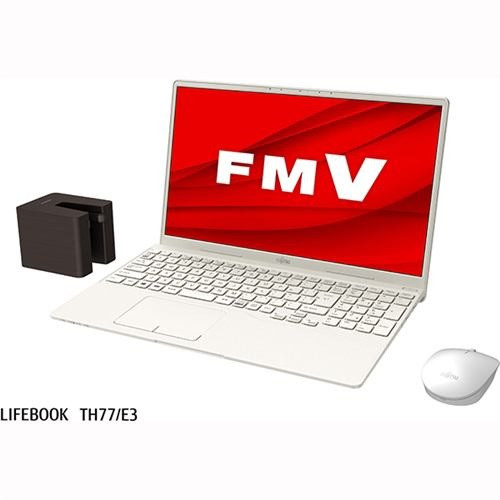 FMVT77E3W FMV LIFEBOOK TH　[ 15.6型 / フルHD / i7-1165G7 / RAM:8GB / SSD:512GB / Windows10 Home / MS OfficeH&B/  ワイヤレスマウス付属 / アイボリーホワイト ]