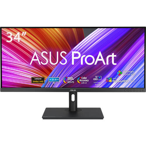 ASUS ProArt Display PA348CGV 34インチ ウルトラワイド(UWQHD 3440x1440) プロフェッショナル液晶ディスプレイ 120Hz IPSパネル 広色域