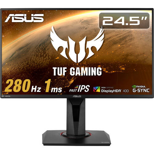 TUF Gaming VG259QM 24.5インチ フルHD ゲーミングモニター 280Hz 1ms IPSパネル スピーカー内蔵