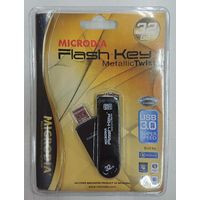 MICRODIA Flash Key Metallic Twist（03890） USBメモリ 32GB USB3.0 最大読込 180MB/s、最大書込 90MB/s