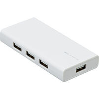 UH-2434W （ホワイト） [USB2.0ハブ  7ポート  80cm  USB Aオス  セルフパワー&バスパワー]