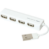 UH-2444W （ホワイト） [USB2.0ハブ  4ポート  4cm  USB Aオス  バスパワー]