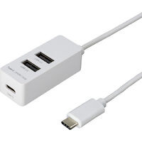 UH-C2463W （ホワイト） [USB2.0ハブ  3ポート  120cm  USB Cオス  バスパワー  マグネット付き]