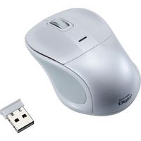 MUS-RKT109W （ホワイト） USB無線 BlueLED 3ボタン 静音マウス