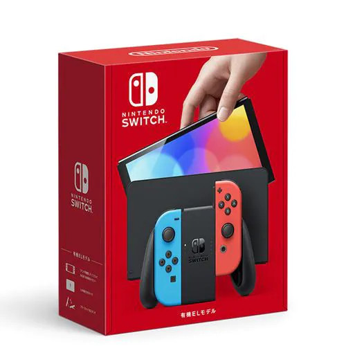 任天堂 Nintendo Switch（有機ELモデル） Joy-Con(L) ネオンブルー/(R) ネオンレッド  HEG-S-KABAA｜ツクモ公式通販サイト