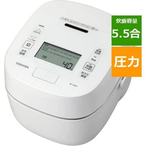 TOSHIBA 真空圧力IHジャー炊飯器 RC-10VST(W)